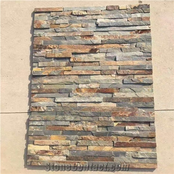 Coffee Rust Slate S1120 Cultured Stone，Exterrior Wall Cladding
