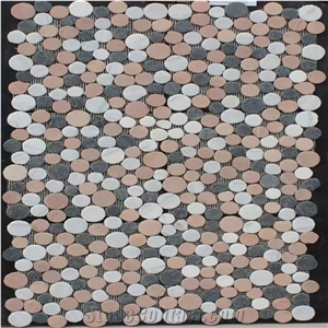 Copper Slate Stone Mosaic Wall Panels, Pool Covering Pavers