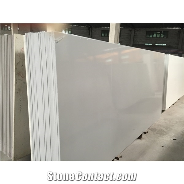 Factory Supply Stone Crystal White Quartz Bathroom Tiles