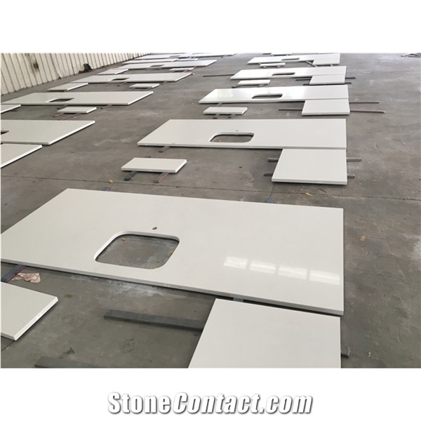 Pure White Artificial Quartz Surface Stone Slab Price