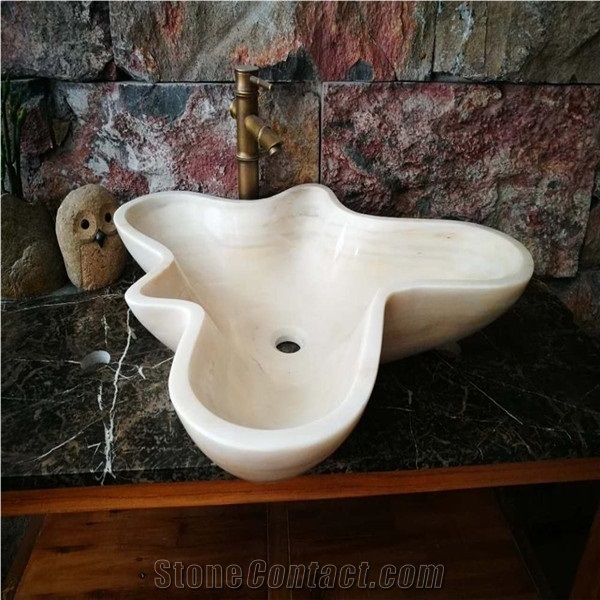 White Marble Oval Sinks,Hotel Wash Bowls,Vessel Basins