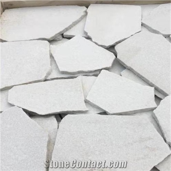 White Quartzite Crazy Paver,Loose Stone,Interior Wall