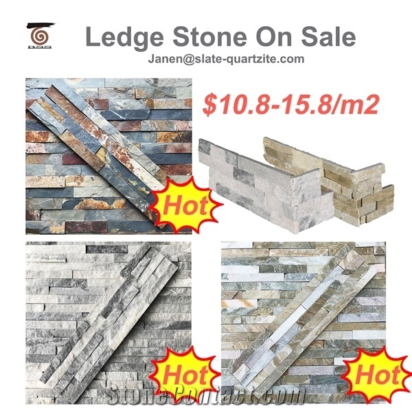 2023 Split Slate Ledge Culture Stacked Stone Veneer