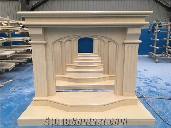 2021 Stone Fireplaces Antique Design Marble Mantle