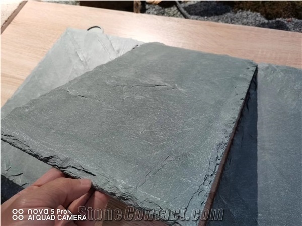 Green Gray Grey Natural Slate Roofing Tiles