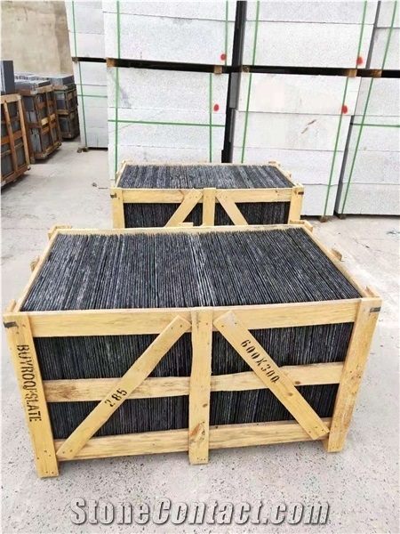 Natural Black Roofing Slate Tiles Scale Roof