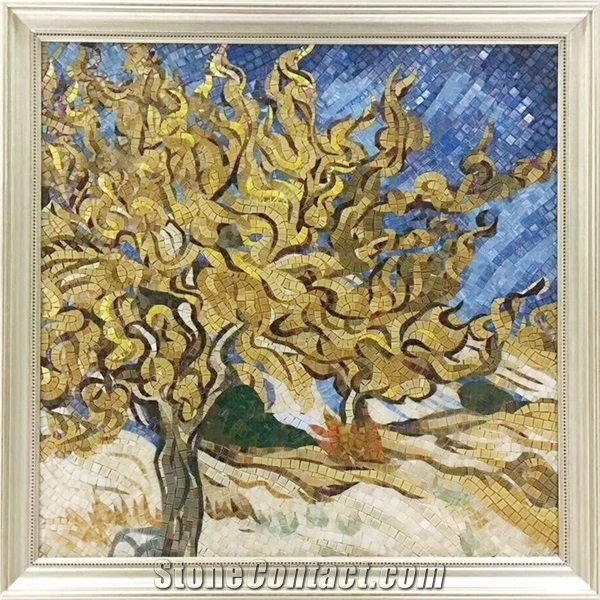 Goldleaf Colors Of Money Trees Glass Mosaic Art