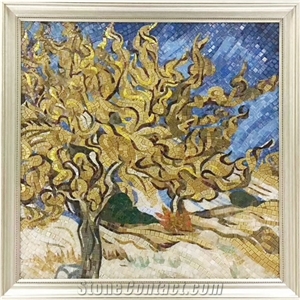 Goldleaf Colors Of Money Trees Glass Mosaic Art