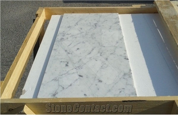 Bianco Carrara Venato Marble Tiles with 61 X 30,5 X 1cm