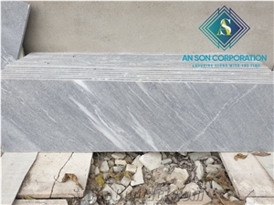 Polished Grey Marble for Stair Step Riser