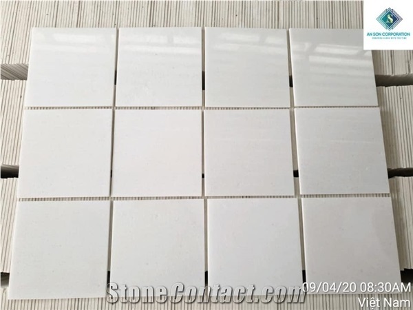 Polished Pure White Marble from Vietnam