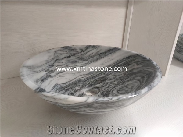 Natural Stone Oval Shape Wash Basin Sinks