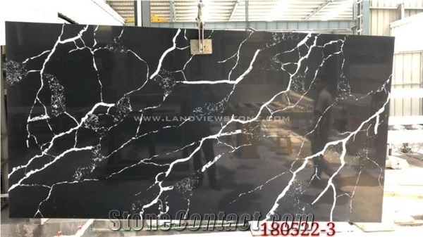 Carrara White Quartz Slabs Artificial Stone for Work Top