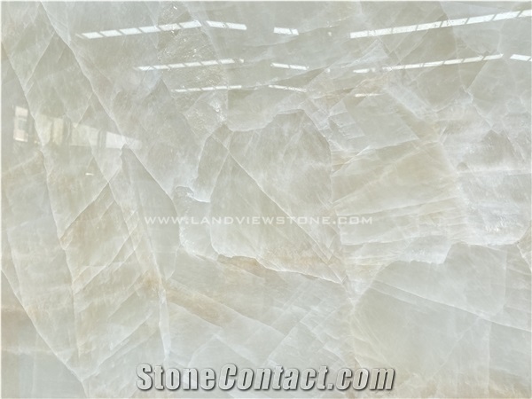 Crystal White Quartzite Ice Jade Flooring Wall Stone Tiles