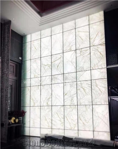 Ice Jade Crystal White Onyx Countertops for Kichen