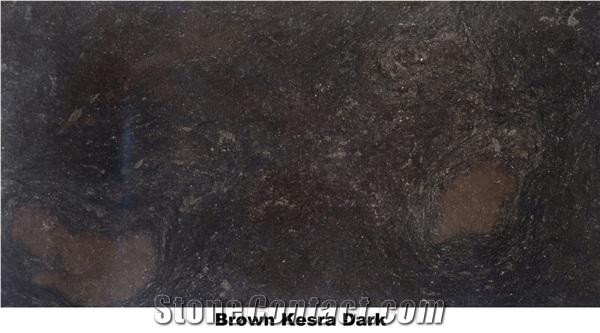 Brown Kesra Dark Limestone Tiles and Slabs, Tunisia Brown Limestone