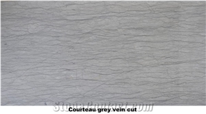 Courteaud Grey Vein Cut Limestone Tiles, Courtaud Grey Limestone Slabs