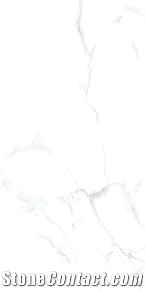 Karakata White Marble Look Ceramic Tile Countertop Use