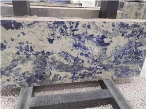Namibia Blue Sodalite Granite Thin Tile Flooring Copers