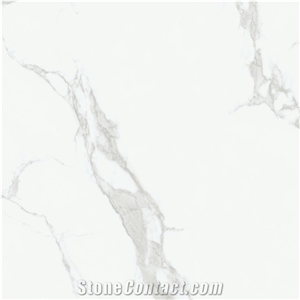 Popular Classy White Marble Look Porcelain Wall Claddings