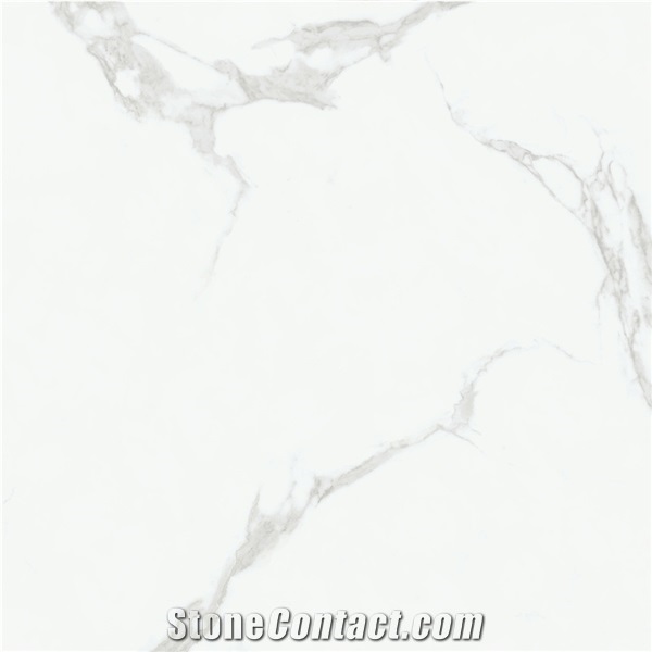 Popular Classy White Marble Look Porcelain Wall Claddings