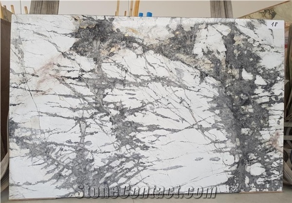 Invisible Grey White Iceberg Cote D Azur Marble Slabs Tiles