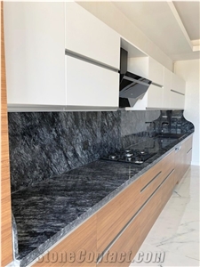 Black Olive Marble Kitchen Countertops
