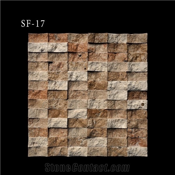 Splitface Mosaic, Rock Face Mosaic Wall Tiles