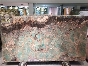 Brazil Amazon Green Marble Slab Wall Tile Bookmatched