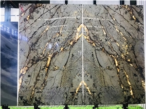 Brazil Pandora Marble Slab Wall Flooring Tiles Bookmatched
