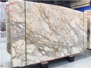 Calacatta Gold Marble Italy Classical White Slab