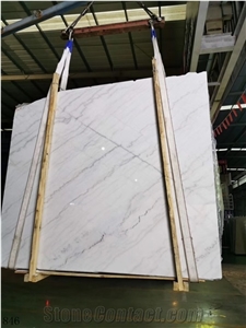 China Guangxi White Marble Slab Wall Floor Tiles Decoration