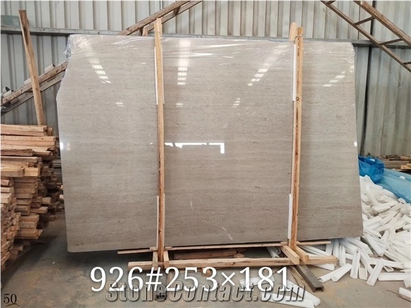 China Screw Beige Marble Slab Tile Home Decor & Mosaic