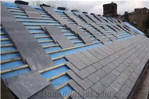 Dark Blue Slate Roof Tiles Black Floor Paving