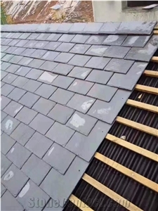 Dark Blue Slate Roof Tiles Black Floor Paving