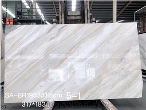 Earl White Marble Superb Interior Material Slab Tile Design