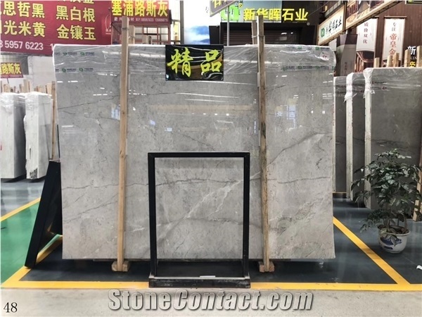 Elegant Gray Marble Silver Marble Grey Quality Slabs Walling
