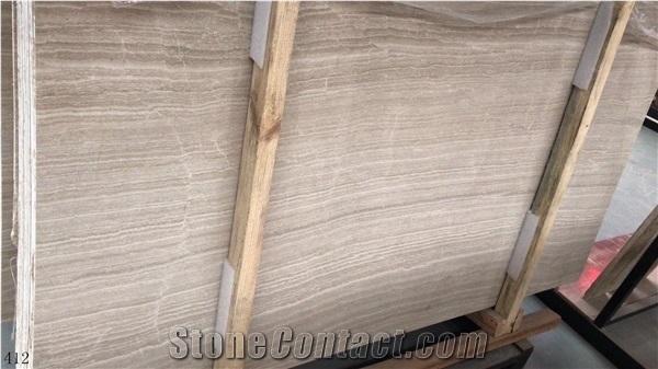 Italy Wood Marble Slab Wall Floor Tiles Veincut Crossecut