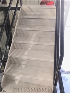 Magnolia Grey Marble Light Slab Countertop Wall Floor Stairs