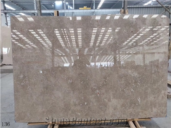 Pacific Gray Marble Homogeneous Grain Slab Flooring Walling