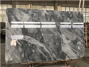 Royal Ice Grey Marble Luxury Deep Gray Slab Wallong Tiles