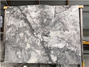 Winter River Snow Marble High-End White Walling Slab Tiles