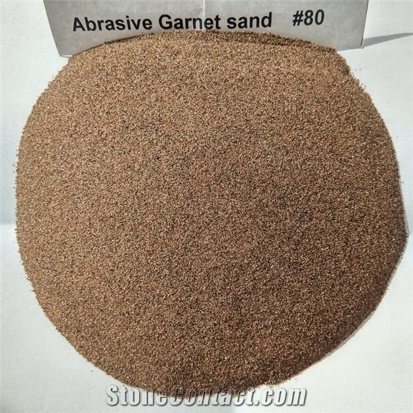 Cnc Water Jet Cutting Abrasive Garnet Sand 80 Mesh Grain