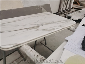 Calacatta Gold Natural Marble Stone Square Table Tops