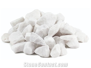 Crushed Stone White Chips Stone for Landscaping