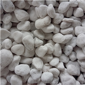 Natural White Color Pebble Stone for Landscaping Stone