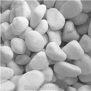 Pure White Pebble Stone for Garden Exterior Decoration