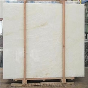 Natural Stone White Onyx Slabs Backlight for Decoration