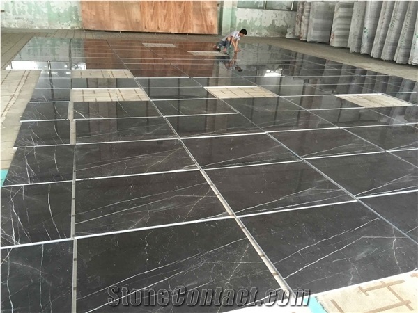 Pietra Grey Marble Tiles and Grey Marble Slabs