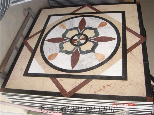 Composited Marble Waterjet Medallion